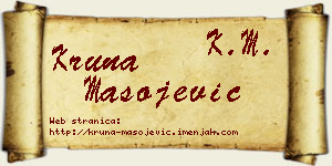Kruna Mašojević vizit kartica